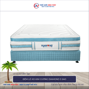 Đệm lò xo Kim Cương Diamond 5 sao 1